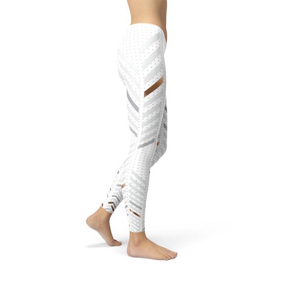 Maven Moda White Stripes Capri Leggings | Your Key to Confidence & Comfort